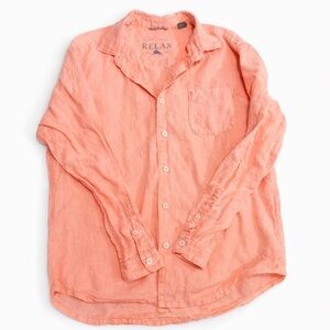 Tommy Bahama Men's Peach Button Down Shirt